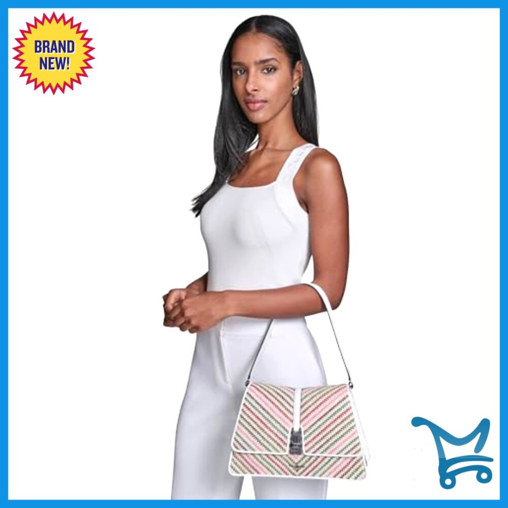 Structured Chic Turnlock Closure Shoulder Bag For… - image 6